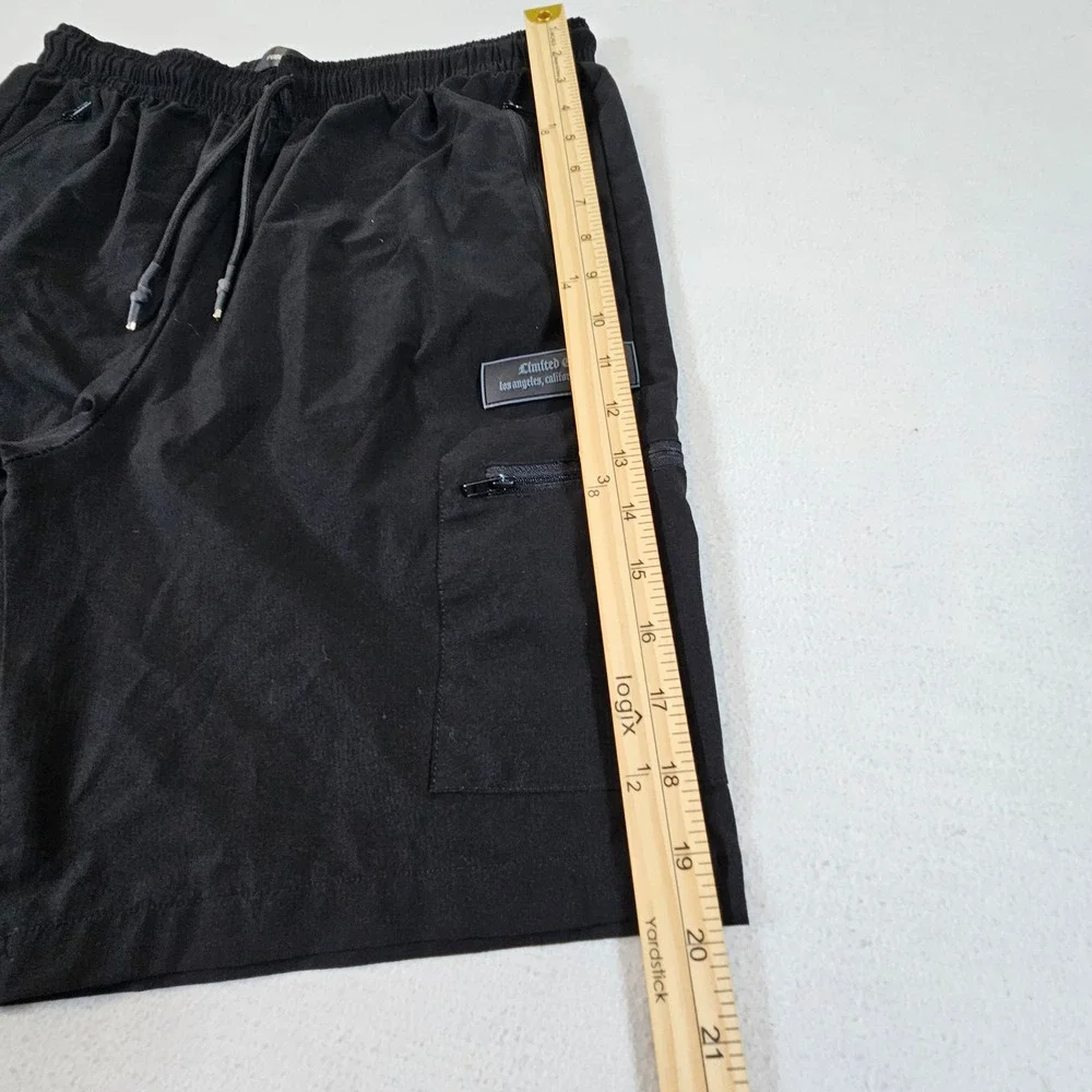 Public Record Cargo Shorts Mens Large Black Daniele Limited Edition Patch